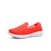 GENILU Women s Comfortable Breathable Round Toe Flats Anti Slip Low Top Tennis On Walking Shoes Orange 7