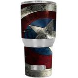 Skin Decal Vinyl Wrap for RTIC 30 oz Tumbler Cup Stickers Skins Cover (6-piece kit) / America Sheild