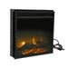 Electric Fireplace Insert 18 Electric Stove Heater Firebox Chimney Burner with Hearth Artificial Emulational Flame