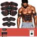 Ameiqe EMS Abdomen Stimulator Muscle Toner Abdominal Toning Belt Workouts Portable Training Home Office Fitness Equipment(Orange)