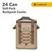 RTIC 24 Can Backpack Cooler Leakproof Ice Chest Cooler with Waterproof Zipper Tan