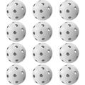 Baseball Practice Balls Limited Flight Hollow Plastic Practice Baseballs for Hitting (12 Pack) Plastic Baseball Balls for Indoor and Outdoor Use Plastic Softballs for Golf and Baseball