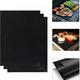 Grill Mat - Set of 3 Heavy Duty Grill Mats Non Stick BBQ Outdoor Grill & Baking Mats - Reusable Easy to Clean Barbecue Grilling Accessories - Work on Gas Charcoal Electric