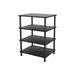 AVF AKS604BB-A 23.62 W x 18.9 D x 33.31 H 4-Shelf Freestanding Shelves Black