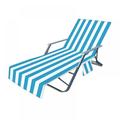 Thickened Microfiber Beach Chair Cover with Detachable Side Pockets Pool Lounge Chair Cover with Pillow Quick Drying Terry Towels