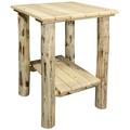 Montana Collection Exterior End Table Clear Exterior Finish