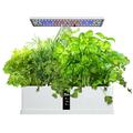 Dcenta Smart Hydroponics Growing System Indoor Herb Garden Kit 9 Pods Automatic Timing with Height Adjustable 15W LED Grow Lights 2L Water Tank Smart Water Pump for Home Office Kitchen