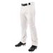 Champro Sports Triple Crown Open Bottom Baseball Pants with Pinstripes Adult Medium White with Scarlet Pinstripes