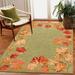 Liora Manne Ravella Falling Leaves Border Indoor Outdoor Area Rug Moss