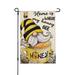 Home is Where My Honey Bee Gnome Decorative Garden Flag House Yard Summer Outside Decor Decoration Double Sided 12 x 18 inch