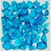 American Specialty Glass LTURQUOS-25 Recycled Chunky Glass Turquoise - Small - 0.25-0.5 in. - 25 lbs