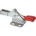 De-Sta-Co 100 Lb Holding Capacity Horizontal Handle Manual Hold Down Toggle Clamp 90Â° Handle Movement 90Â° Bar Opening U-Bar Flanged Base Electro-Plated Zinc Stainless Steel