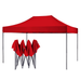 American Phoenix 10x15 ft Red Pop up Canopy Tents Portable Commercial Market Shelter