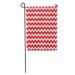 LADDKE Abstract Christmas Chevron Pattern in Red Angular Bright Classic Festive Garden Flag Decorative Flag House Banner 28x40 inch