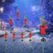 Yescom 8 Pcs Solar Red Berries Tree Stake Lights Christmas Solar Pathway Lights Waterproof Stakes Lights for Garden Yard