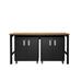 3-Piece Fortress Mobile Space-Saving Steel Garage Cabinet and Worktable 1.0 y