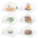 Simply Genius 6 Pack Pop-Up Mesh Outdoor Food Covers for Picnics 17x17 Screen Tents Protectors For Parties Reusable and Collapsible Dome Shape