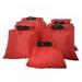 5 Pack Red Waterproof Dry Sacks Large Capacity Storage Bag Lightweight Outdoor Dry Bags Ultimate Dry Bags for Swimming Rafting Boating Camping (1.5L 2.5L 3.5L 4.5L 6L)