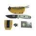 ESEE 3SM Fixed Blade Knife Serrated Black 1095 Carbon Steel & Gray G10 Knives