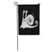 SIDONKU Creepy Snail Friendly Smile Artistic Cartoon Crawl Creative Cute Garden Flag Decorative Flag House Banner 28x40 inch