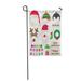 KDAGR Hat Christmas Santa Elf Deer and Penguin Booth Props Garden Flag Decorative Flag House Banner 28x40 inch