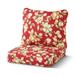 Greendale Home Fashions 2-Piece Roma Floral Outdoor Deep Seat Cushion Set