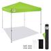 6010 Single Lime Lightweight Pop-Up Tent - 10ft x 10ft