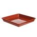 Deformation-resistant Indoor Home Outdoor Square Garden Supplies Planter Tray Drip Tray Flower Pot Tray RED 12 X 12CM