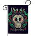 Ornament Collection 13 x 18.5 in. Dia de Muertos Skeleton Garden Flag with Fall Day of Dead Double-Sided Decorative Vertical Flags House Decoration Banner Yard Gift