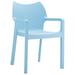 Belen Kox Resin Outdoor Dining Arm Chair Light Blue - Set Of 2