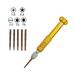 Jolly Glasses Screwdriver Set 5 in1 Multi-function Eyeglass Repair Small Screwdriver Kits Mini Magnetic Screwdriver Tool Sets for Eyeglass Watch Cell phone Computer laptop