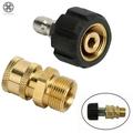 Luxtrada Pressure Washer Hose Connector Adapter Set Quick Connect M22 to 1/4 Gun to Wand