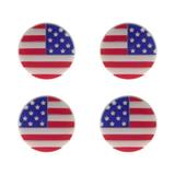 4 Pcs Silicone Tennis Racket Vibration Dampeners US Flag Pattern Tennis Racquet Absorbers Tennis Racket Strings Dampers for Players