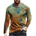 Men s Compression Shirt 3D Print Long Sleeve Workout Shirts Athletic Fitness Gym Top for Men