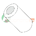 Spacer Round - #6 (ID) x 1/2 (OD) x 3/8 (Body Length) Nylon Natural Finish (QUANTITY: 1000)