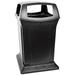 Rubbermaid Commercial FG917388BLA Ranger 45-Gallon Fire-Safe Structural Foam Square Container (Black)