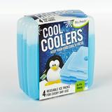 Cool Coolers Slim Reusable Blue Ice Packs Set of 4