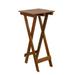 Northlight 26 Light Brown Acacia Wood Outdoor Folding Accent Table