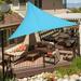 DFITO Sun Shade Sail Canopy Hang Outdoor Waterproof Sun Shade Sail Triangle 90% UV Block Protection for Patio Pool Top Cover Canopy Outdoor Awnings Backyard Garden Patio