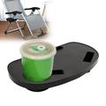 Folding Reclining Chair Clip On Side Table Cup Drink Holder Garden Lounger Tray Garden Lounger Tray