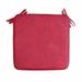 yuehao home textiles square strap garden chair pads seat cushion for outdoor bistros stool patio dining room linen cushion red