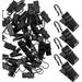 NOGIS 100 Pieces Black Curtain Clips Hooks Stainless Steel Light Hanger Hooks Party Decor Supplies for Camping Tents Home Decoration Photos Art Craft Display and Outdoor Activities Supplies