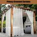 Outdoor Curtains Grommet Semi-Sheer Blackout Waterproof Privacy Outdoor Curtains for Patio Front Porch Pergola 1 Panel 52 x 96