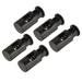 Uxcell Flag Plastic Spring Stoppers for Garden Flag Stand Poles Black 5 Pack