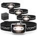 Vont Spark LED Headlamp Flashlight (4 Pack Batteries Included) Head Lamp Gear Suitable for Running Camping Hiking Climbing Fishing Jogging Headlight with Red Light Headlamps - Adults Kids