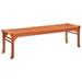 Carevas 3-Seater Patio Bench 59.1 Solid Eucalyptus Wood