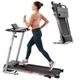 CoSoTower Folding Treadmill for Home with Desk - 2.5HP Compact Electric Treadmill for Running and Walking Foldable Portable Running Machine for Small Spaces Workout 265LBS Weight Capacity
