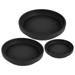 Eummy 12 Pcs 6 inch/8 inch/10 inch Plant Pot Saucers Heavy Duty Sturdy Flower Pot Saucer Round Plastic Plant Saucer Plant Pots Trays for Indoors and Outdoor Garden(Black Terracotta)