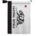 Black & White California Garden Flag Set States 13 X18.5 Double-Sided Yard Banner