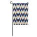 LADDKE Orange Zigzag Chevron Pattern Blue Aqua Arrow Abstract Artistic Black Garden Flag Decorative Flag House Banner 28x40 inch